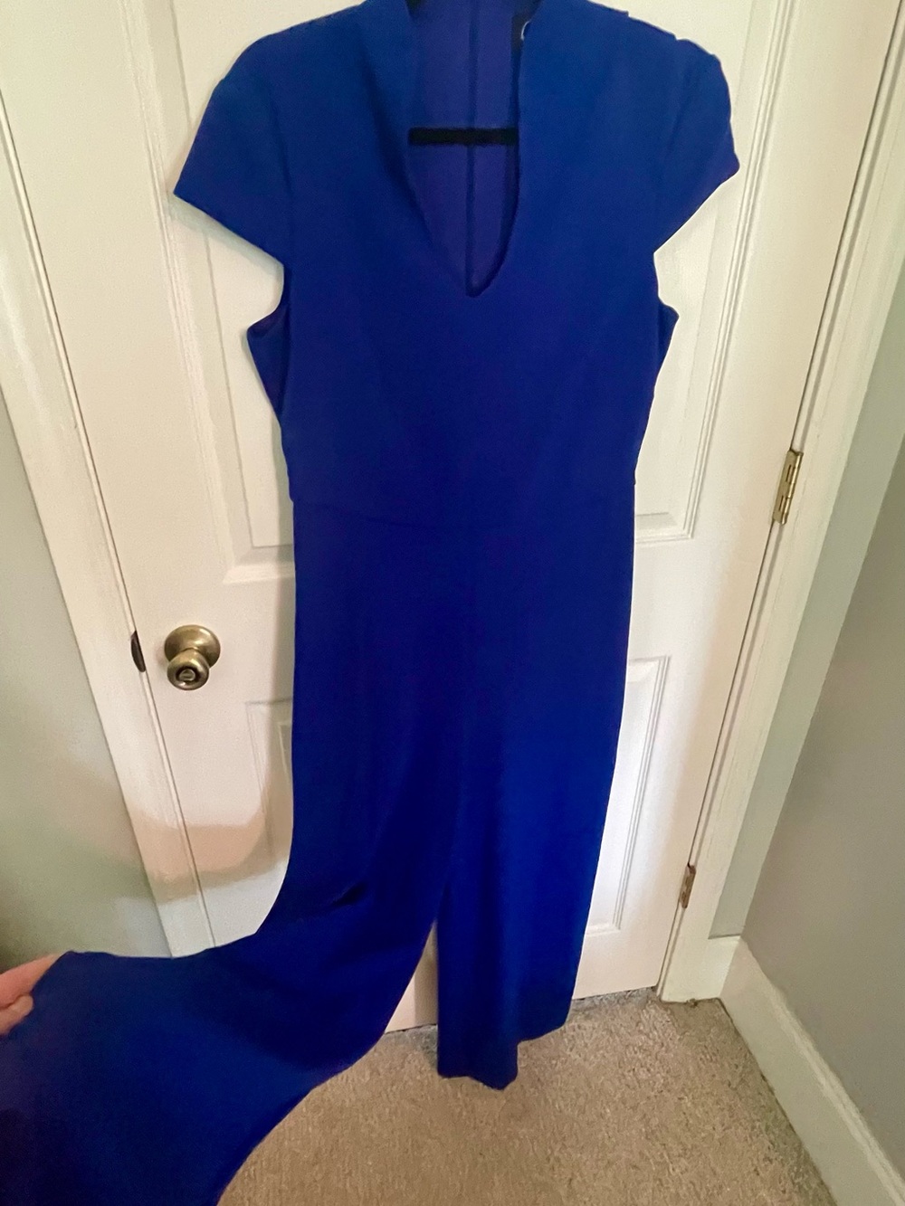 Connected Apparel cobalt blue dress